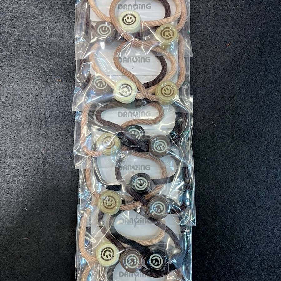 کش مو دخترانه مدل ایموجی بسته دو عددی